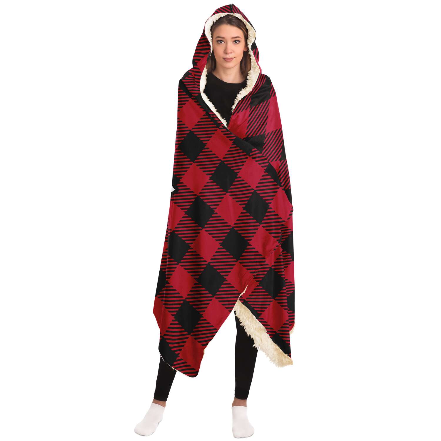 Felis Nabidat Christmas Guam CNMI Premium Sherpa Hooded Blanket