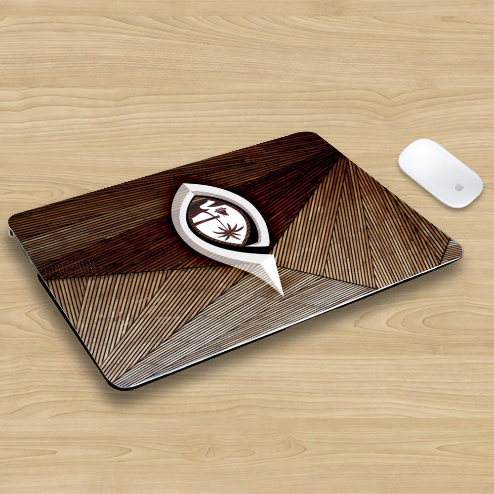 Guam Hook Wood Grain MacBook Protective Case Laptop Cover