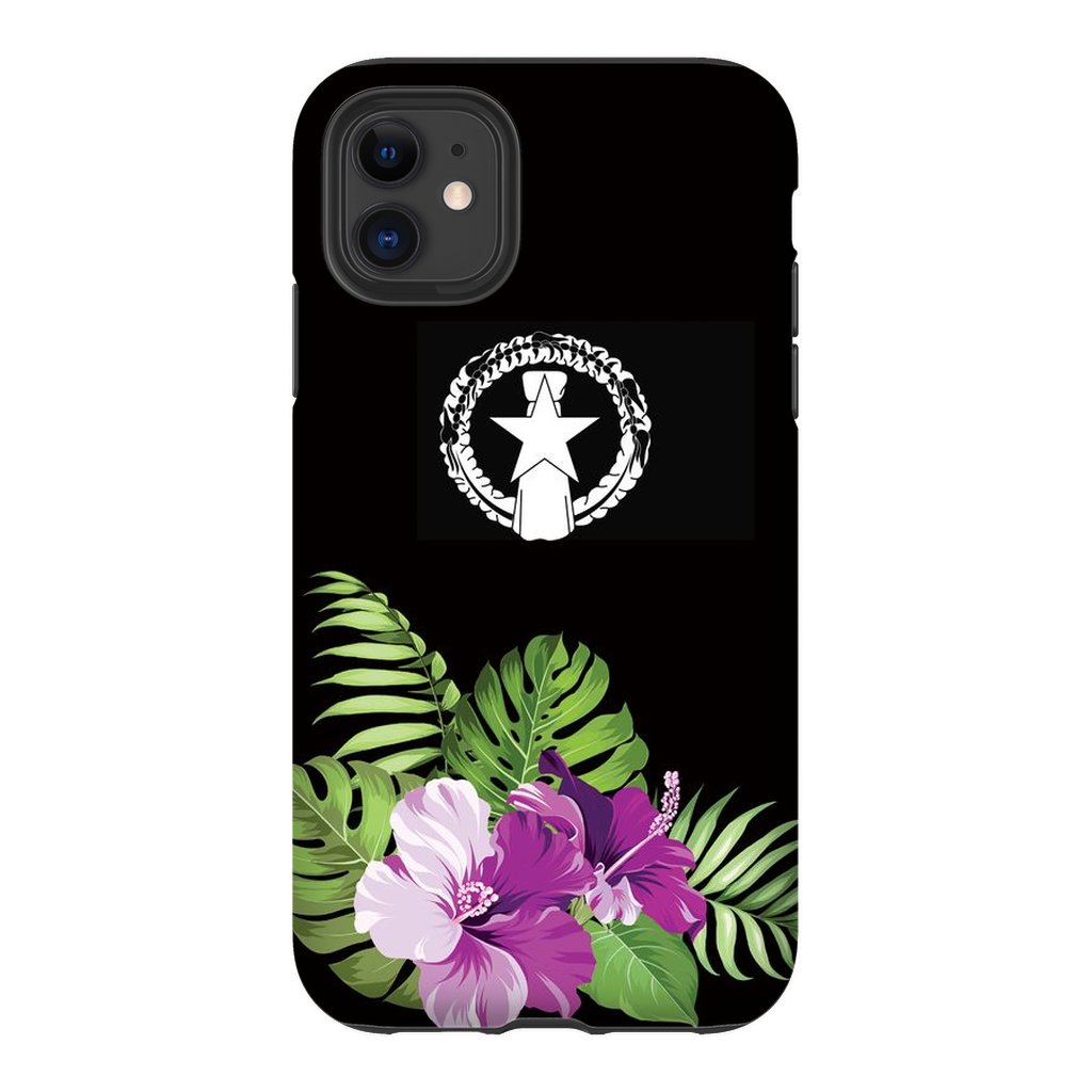 CNMI Purple Hibiscus Premium Glossy Tough Phone Case