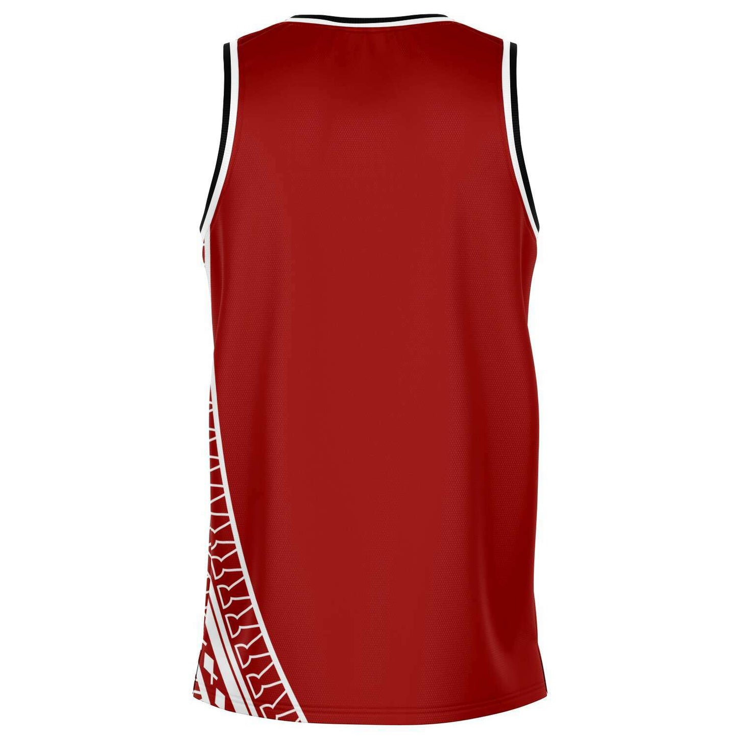 Guam Seal Tribal Red Basketball Jersey