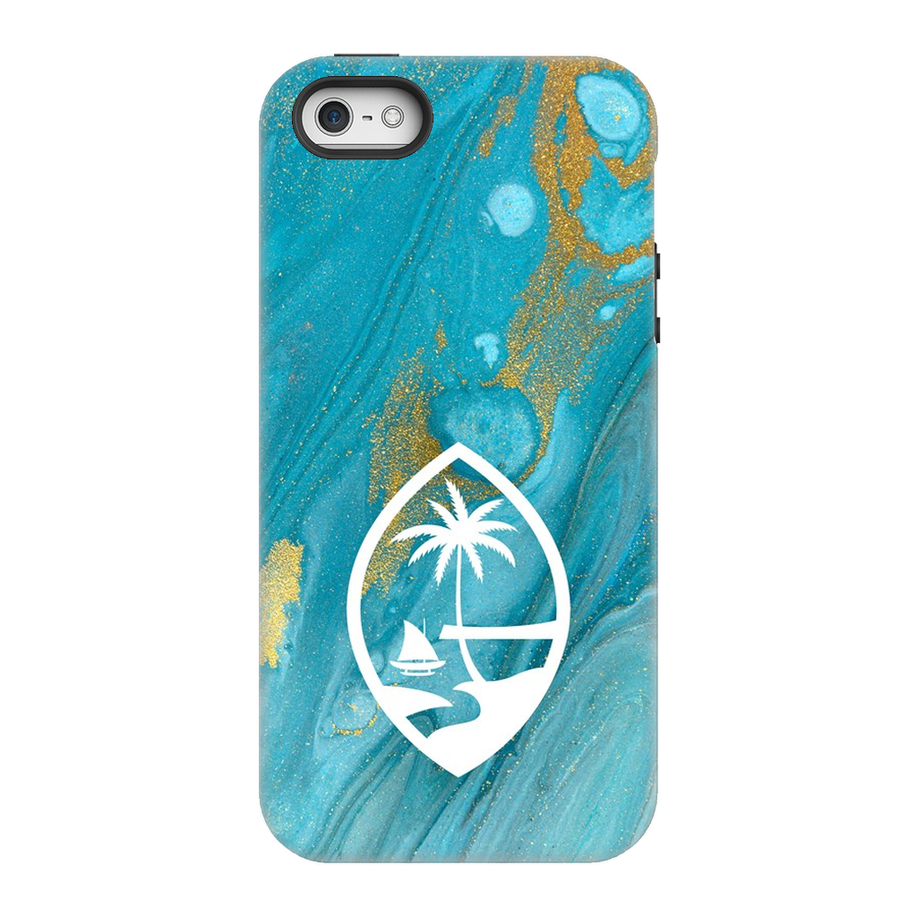 Guam Blue Marble Premium Glossy Tough Phone Case