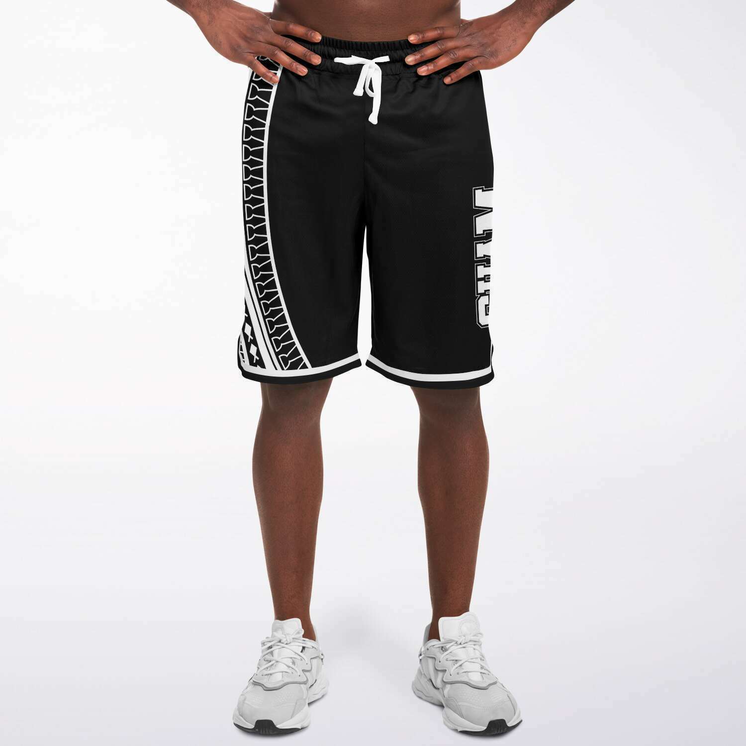 Guam Tribal Black Basketball Shorts