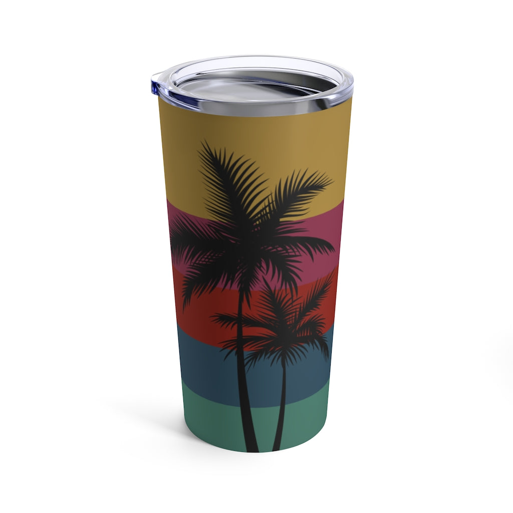 Retro Rainbow Sunset Hafa Adai Tumbler 20oz