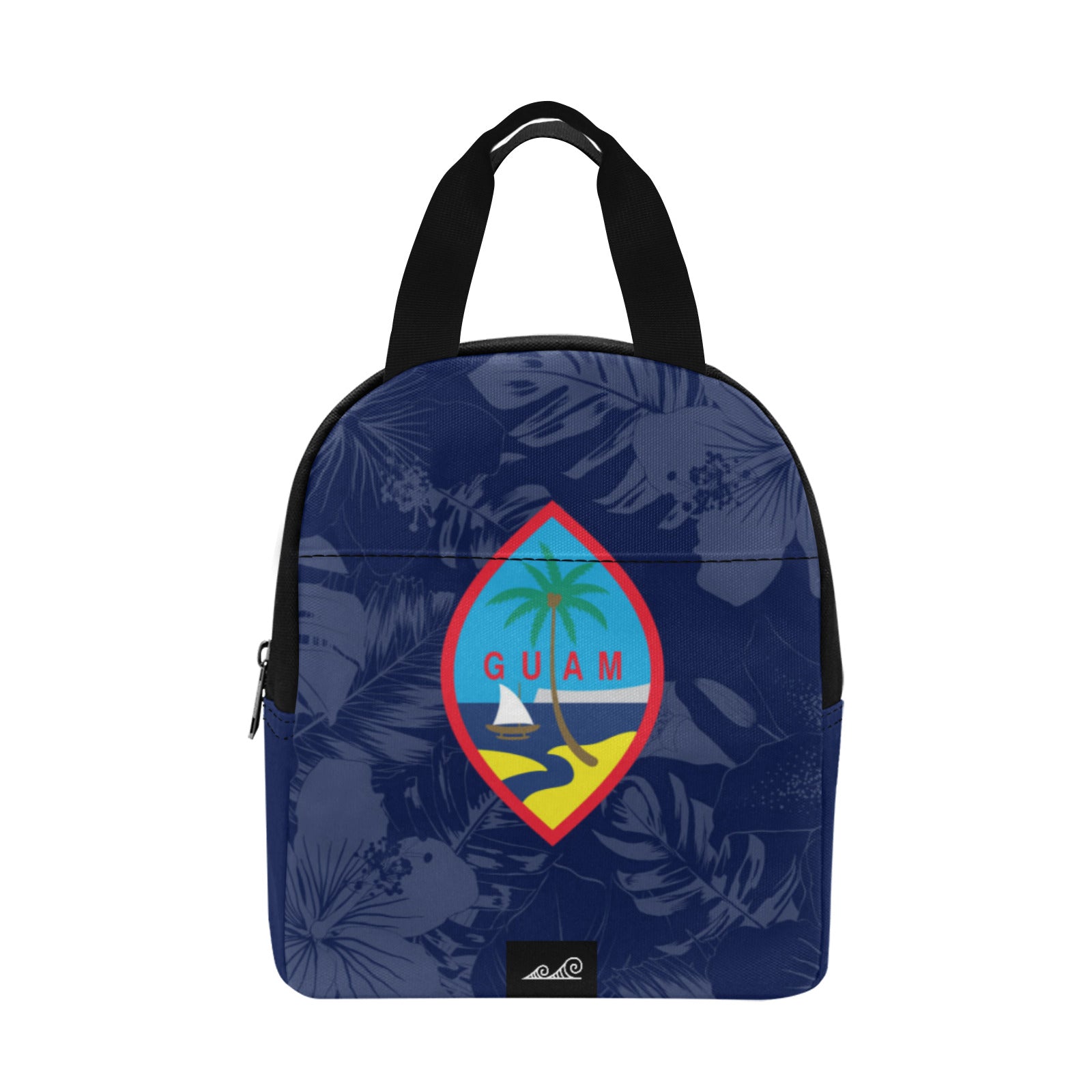 Guam Flag Hibiscus Zipper Lunch Bag
