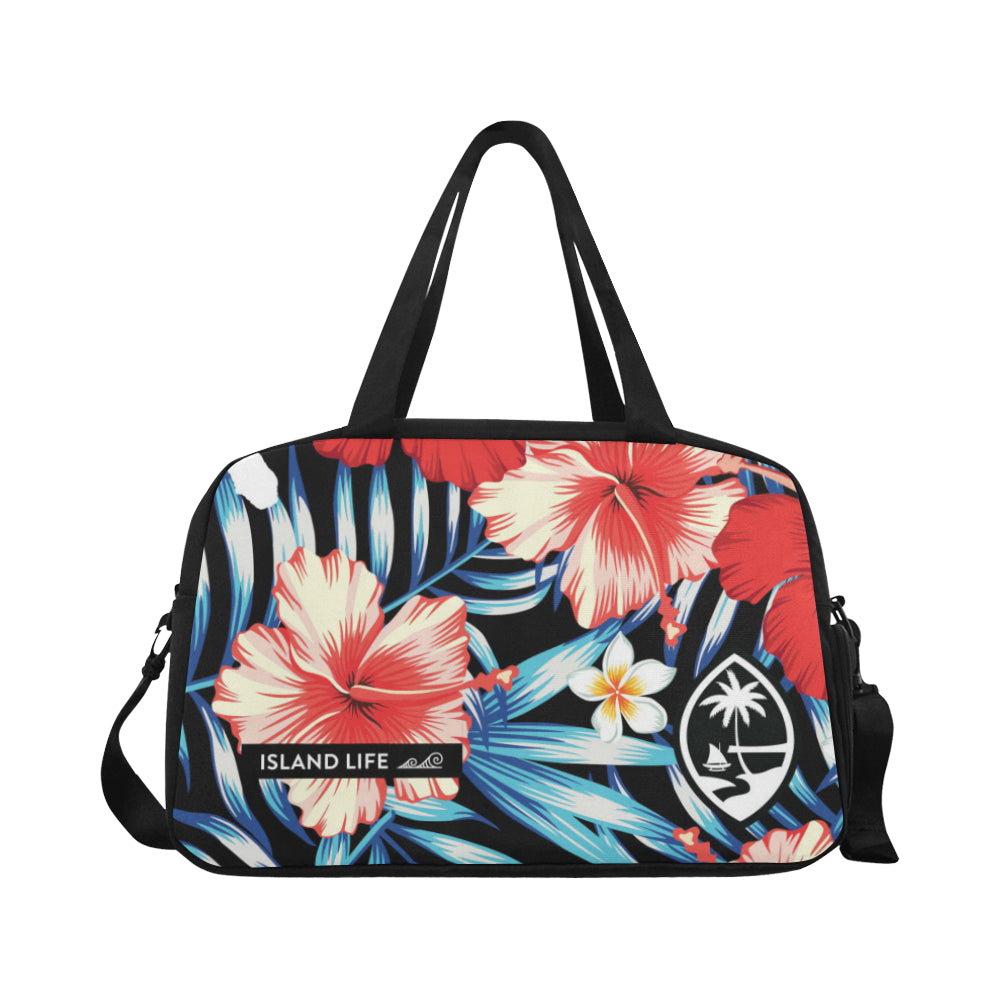 Guam Tropical Floral Fitness Gym Bag