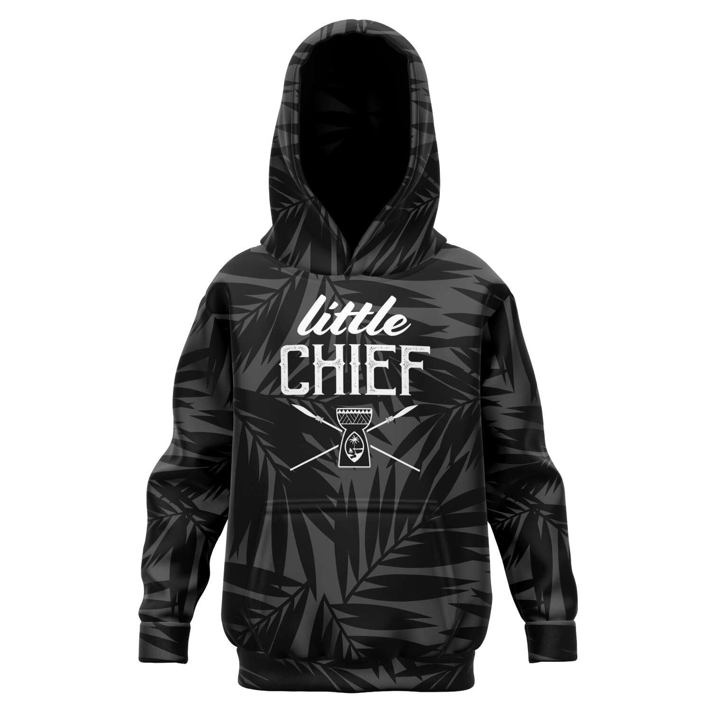 Kids Guam Little Chief Coconut Leaves Pullover Hoodie