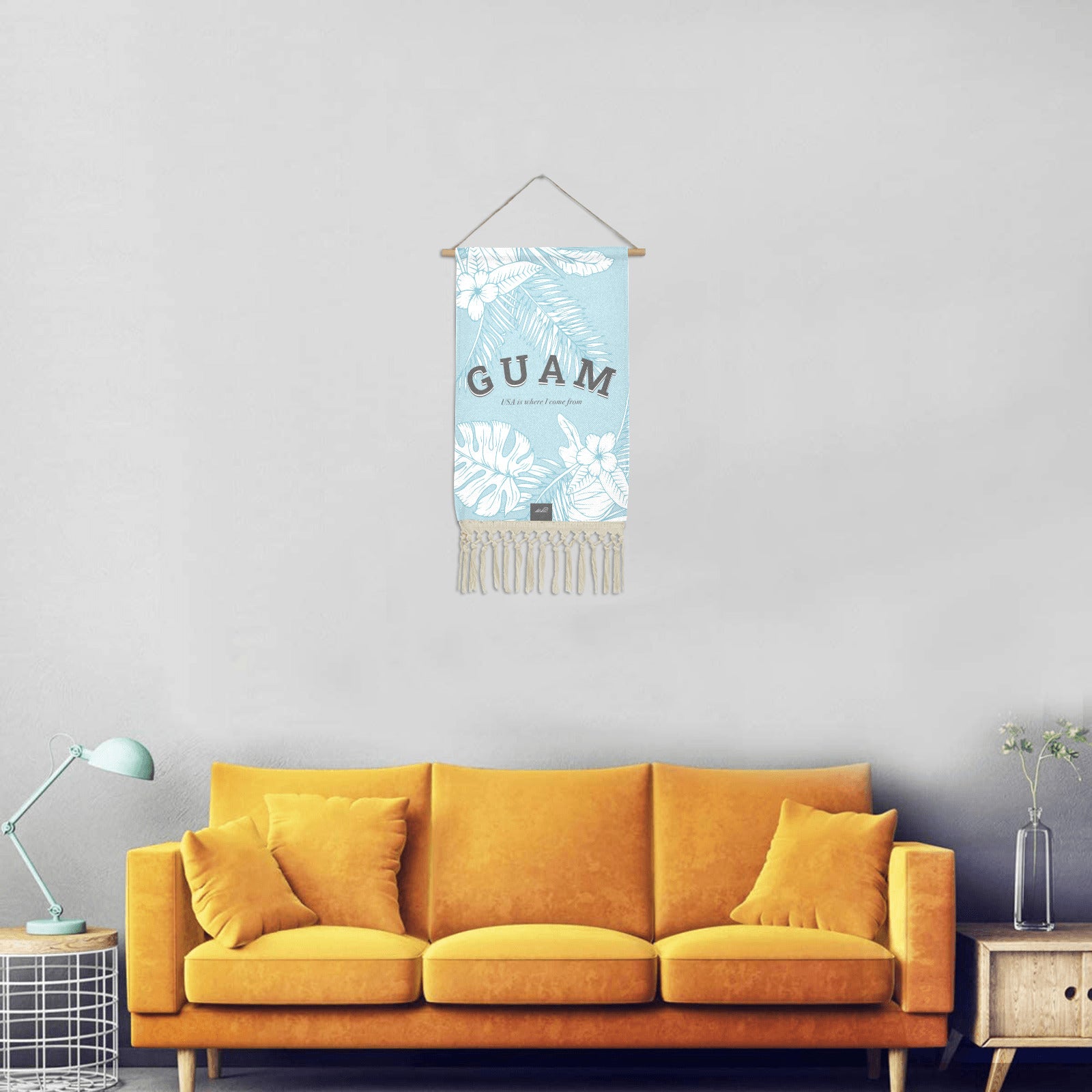 Guam USA Linen Hanging Poster
