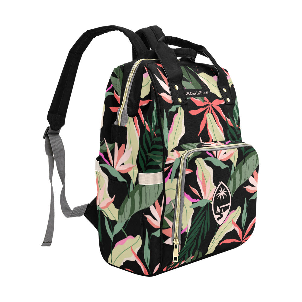 Guam Birds of Paradise Multi-Function Baby Diaper Backpack Bag