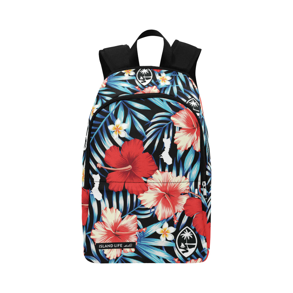 Guam Tropical Floral Laptop Backpack