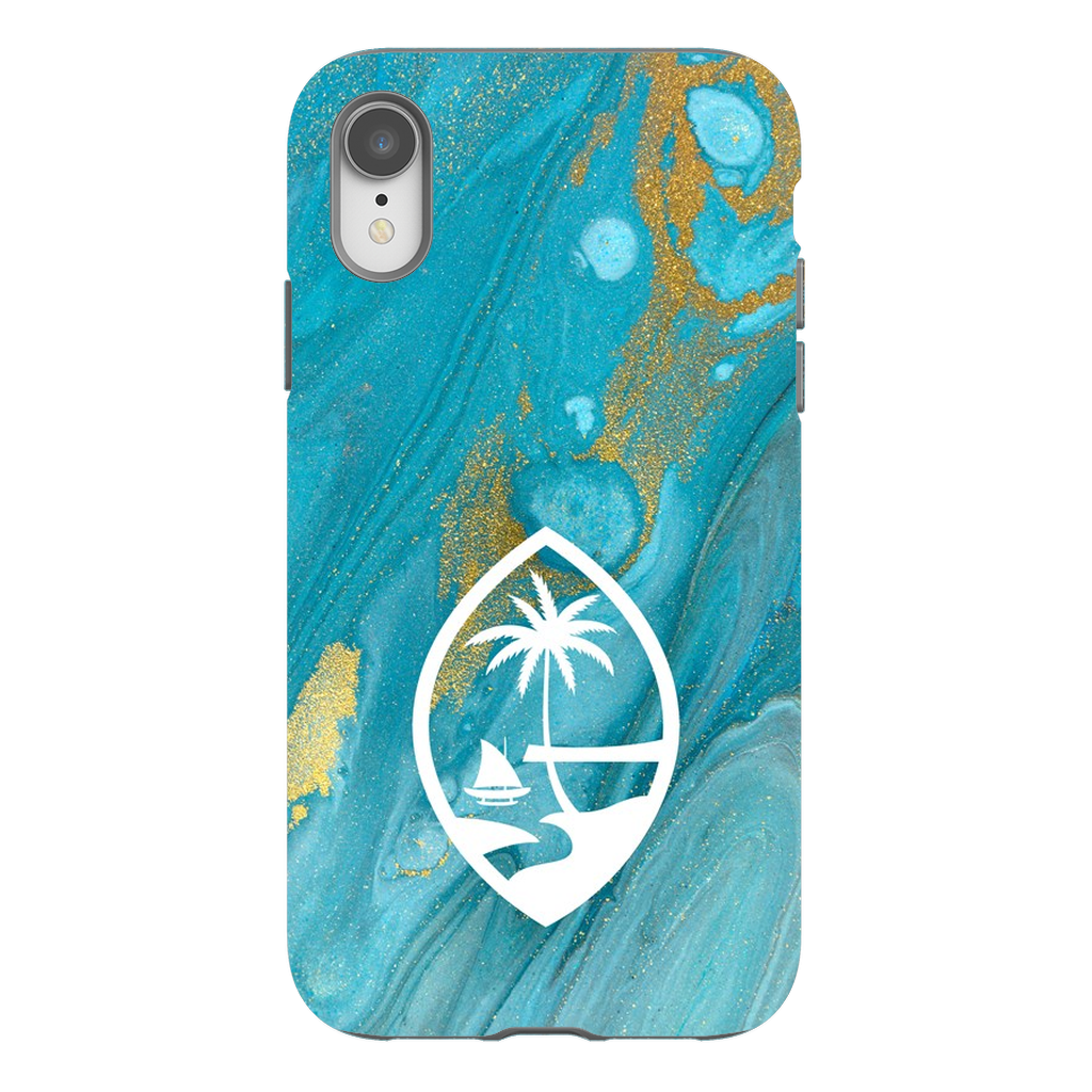 Guam Blue Marble Premium Glossy Tough Phone Case