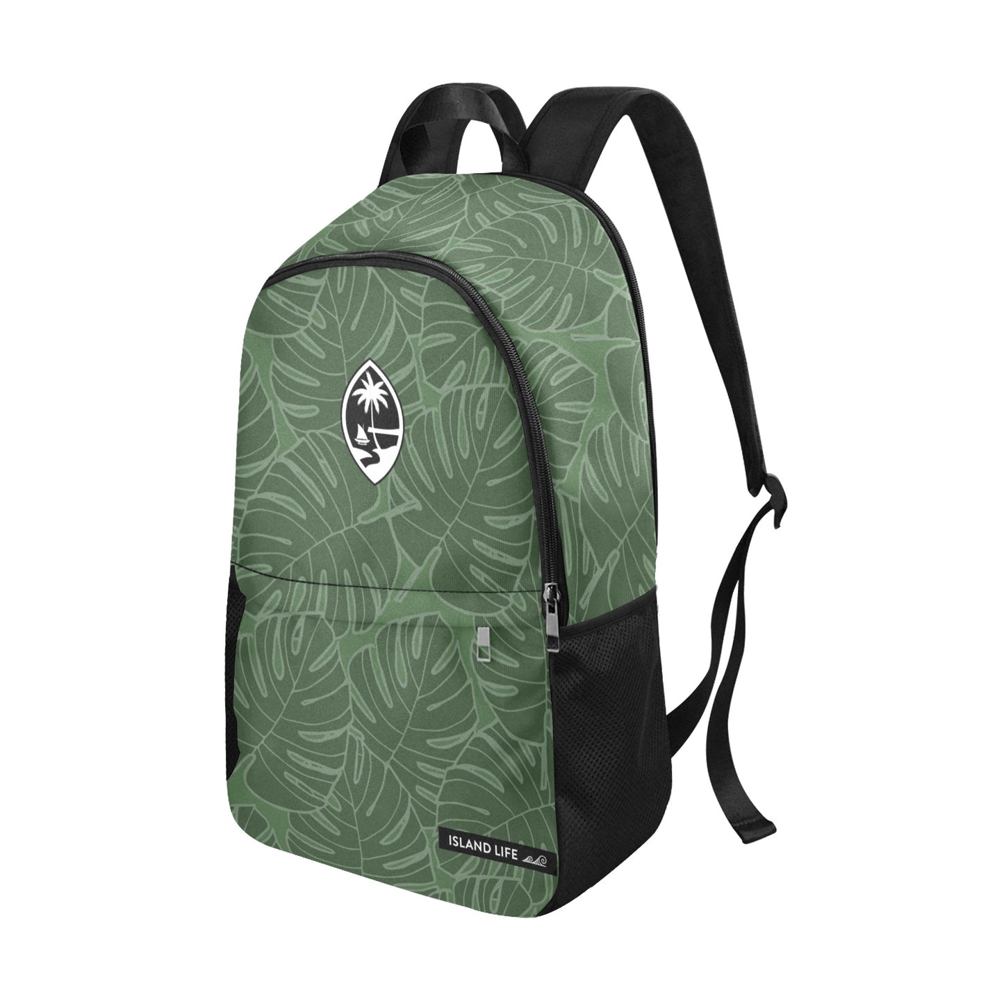 Guam Monstera Laptop Side Pockets Backpack