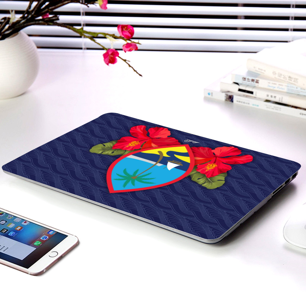 Guam Seal Hibiscus Paradise MacBook Protective Case Laptop Cover
