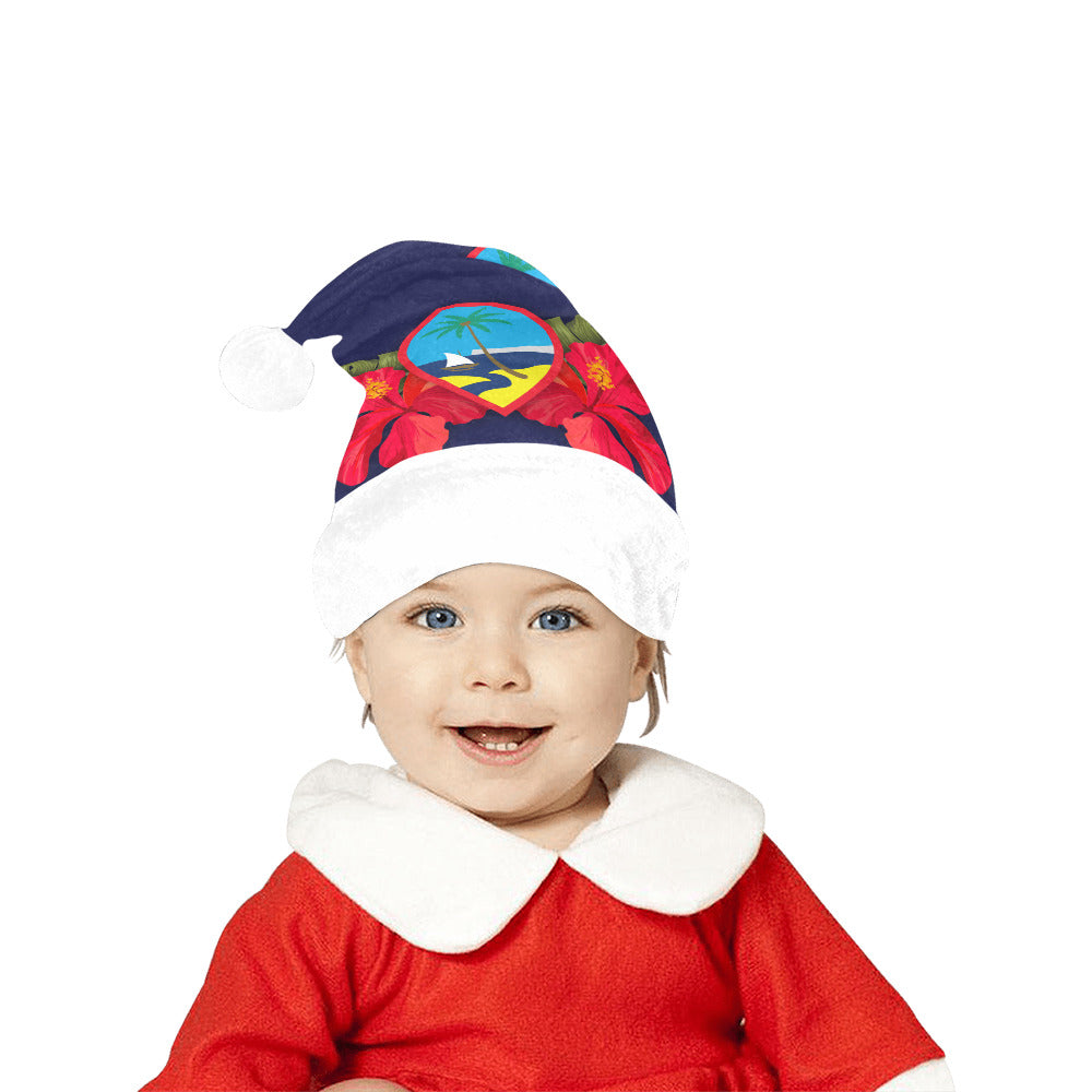 Guam Seal Hibiscus Paradise Santa Hat