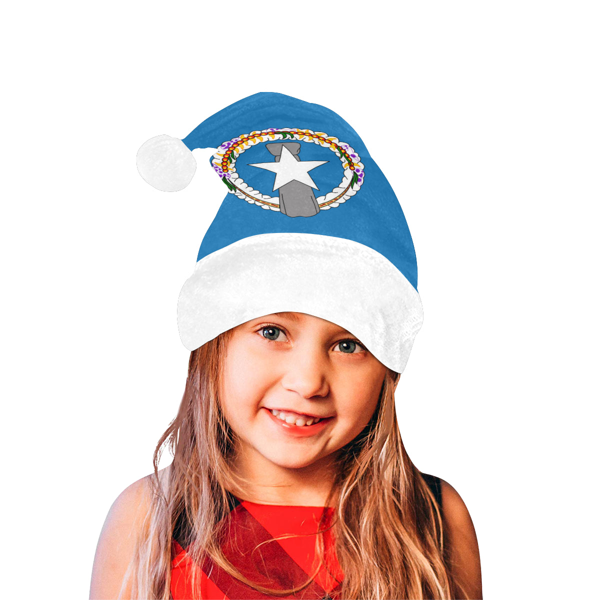 CNMI Flag Santa Hat