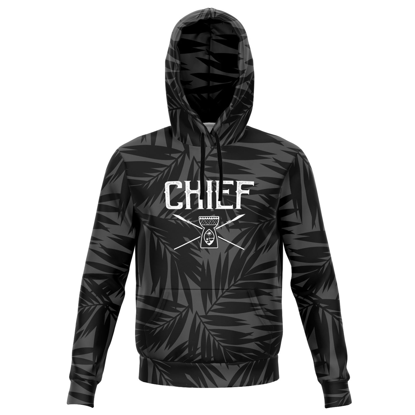 Guam Chief Coconut Leaves AOP Pullover Hoodie