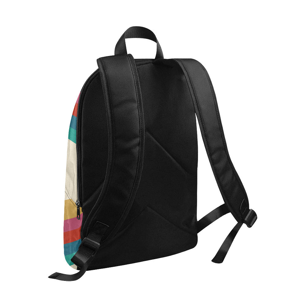Retro Rainbow Sunset Guam CNMI Laptop Backpack