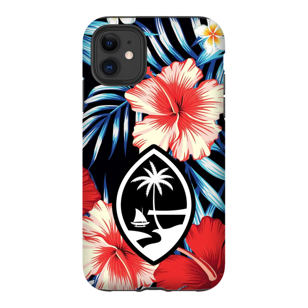 Tropical Floral Guam Premium Glossy Tough Phone Case