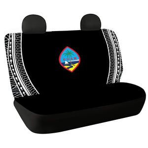 Guam Modern Tribal Black Rear Car Seat Cover