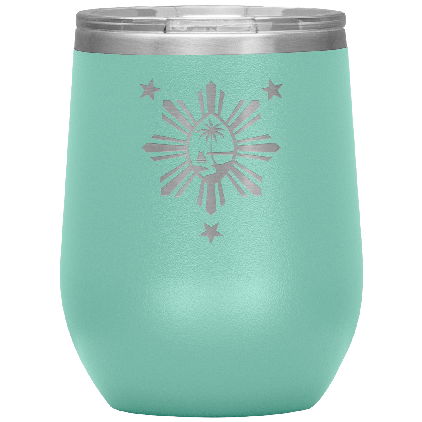 Guam Philippines Wine Tumbler