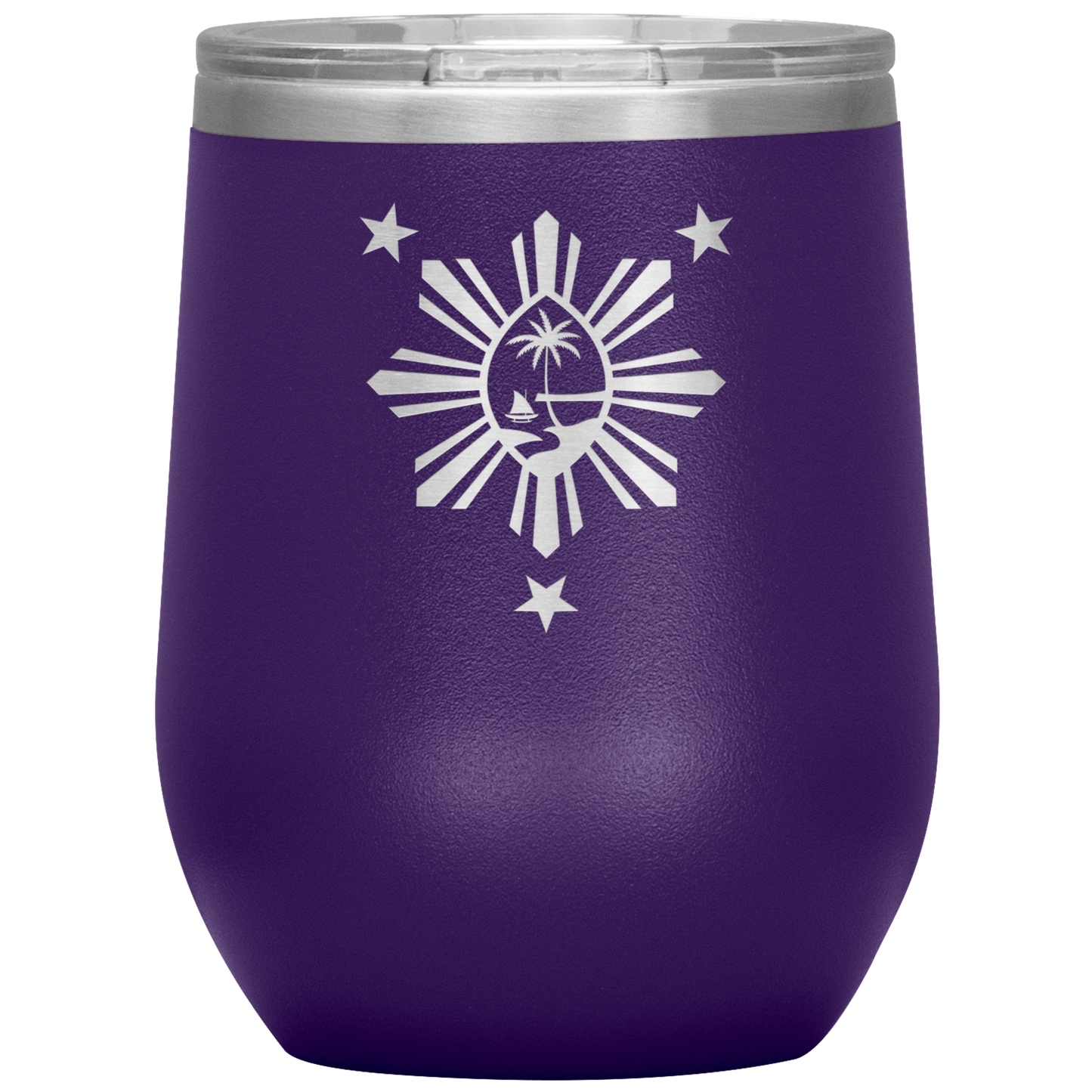 Guam Philippines Wine Tumbler