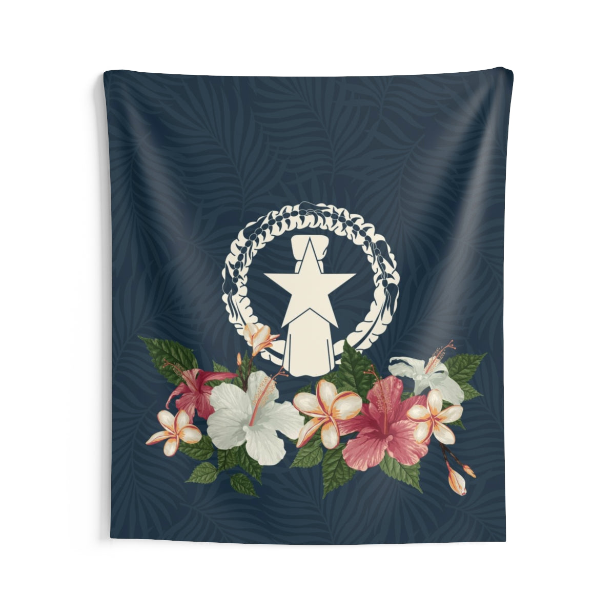 CNMI Vintage Hibiscus Indoor Wall Tapestry