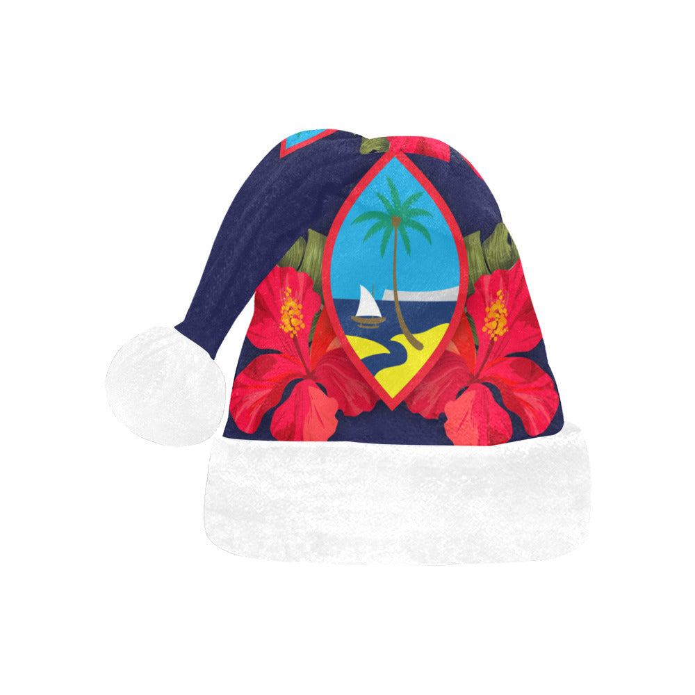 Guam Seal Hibiscus Paradise Santa Hat