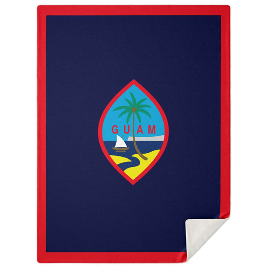 Guam Flag Microfleece Blanket