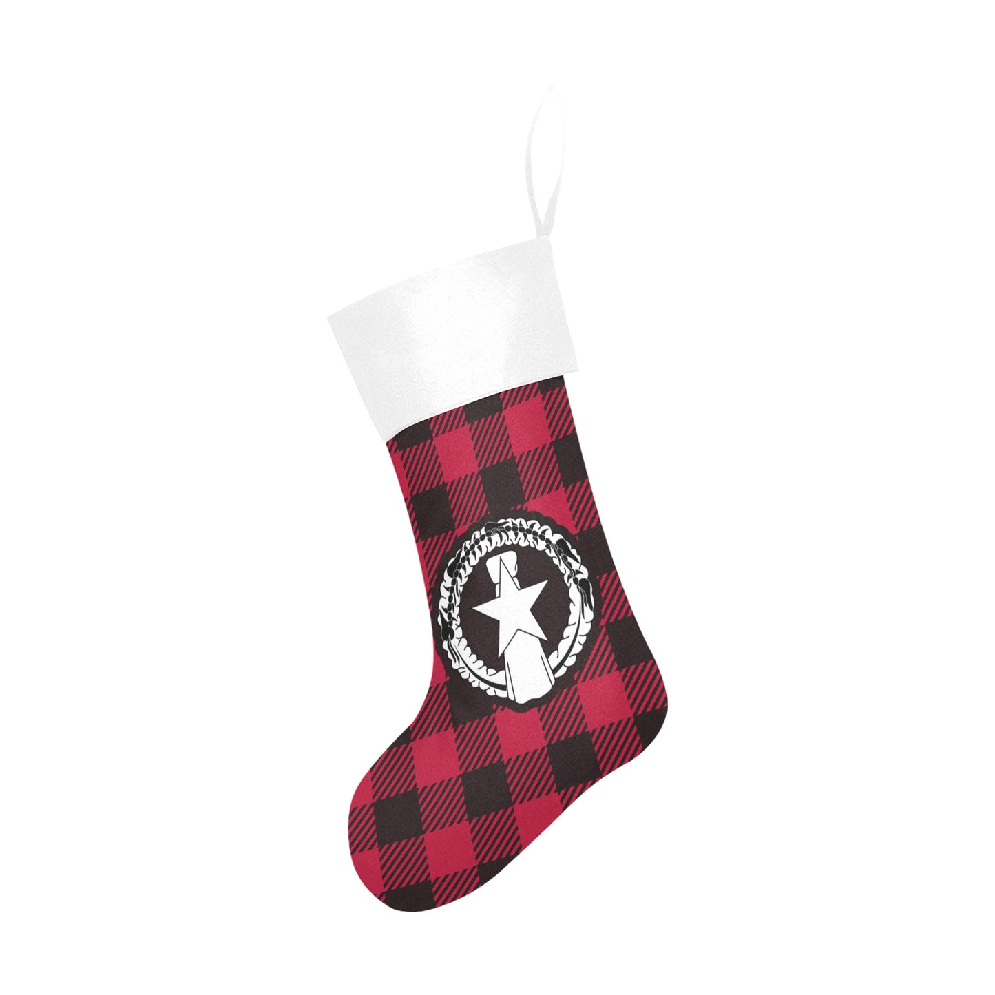 CNMI Buffalo Plaid Christmas Stocking Christmas Stocking