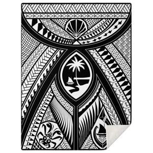 Guahan Modern Tribal Microfleece Blanket
