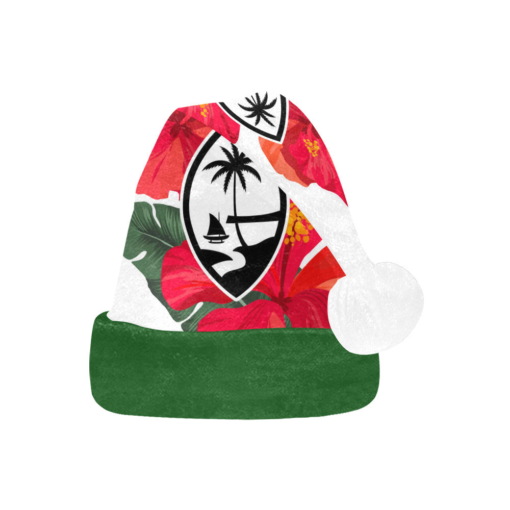 Guam Hibiscus Paradise White Santa Hat