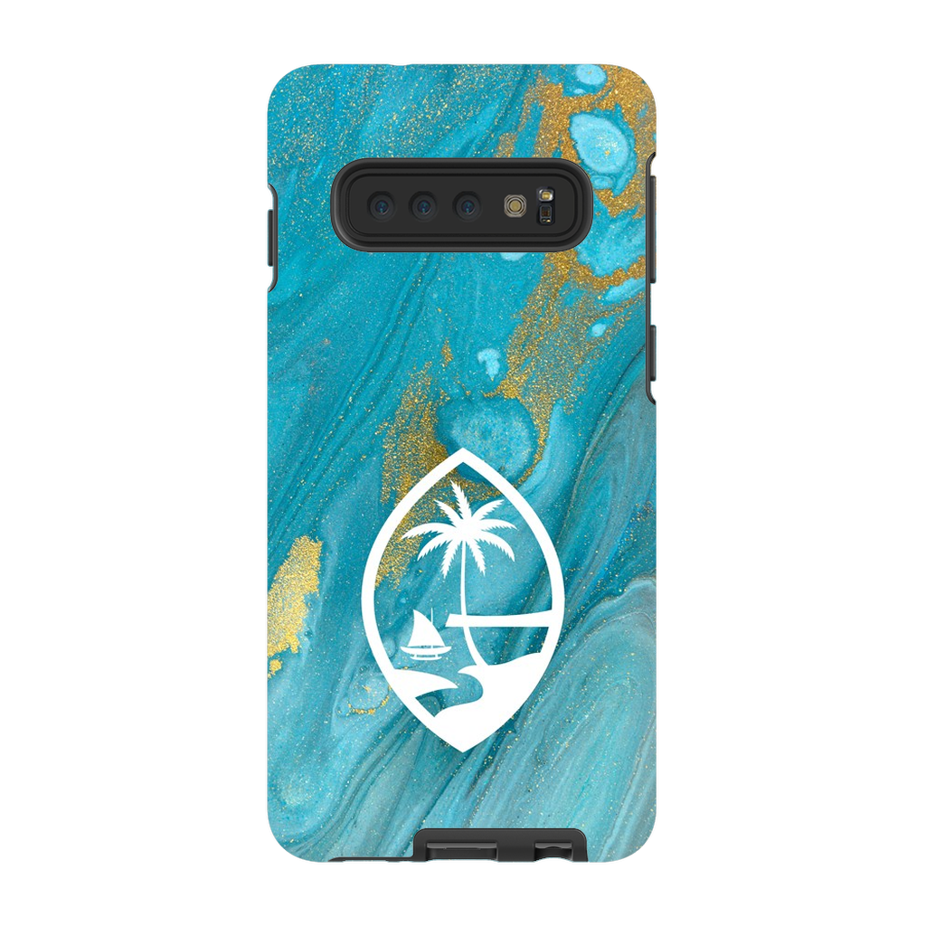 Guam Blue Marble Premium Glossy Tough Phone Case