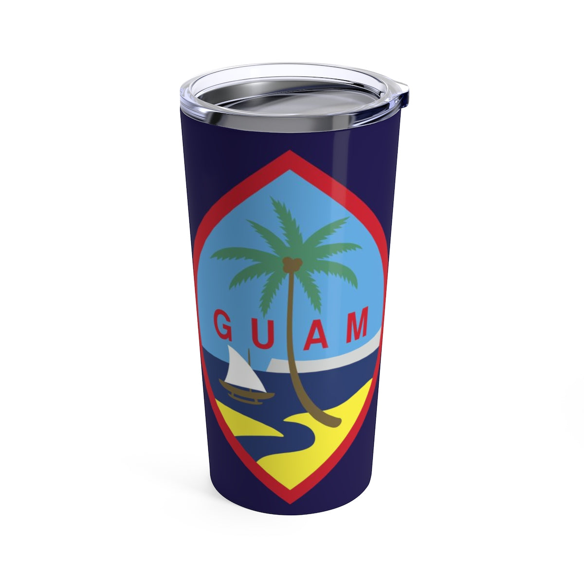 Guam Flag Allover Print 20oz Tumbler