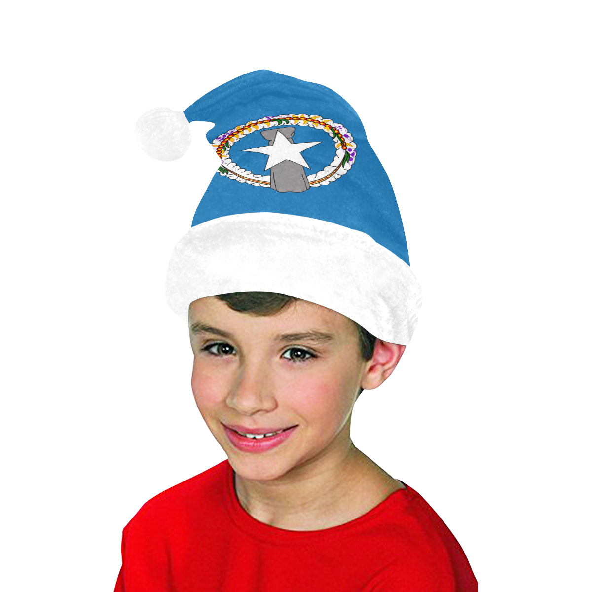 CNMI Flag Santa Hat