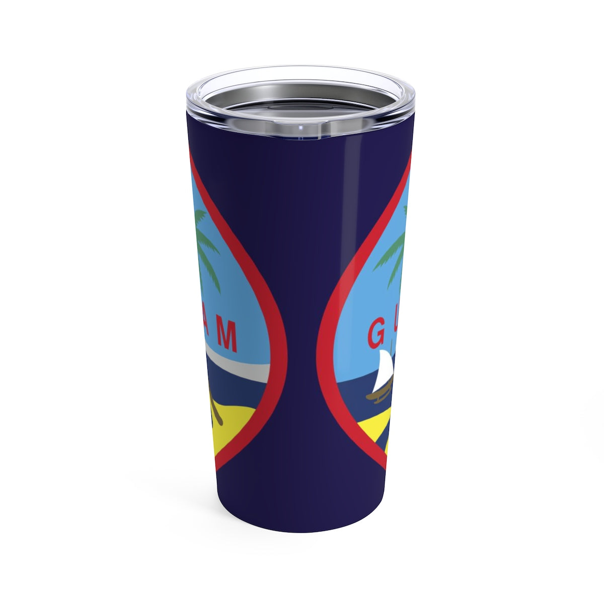 Guam Flag Allover Print 20oz Tumbler