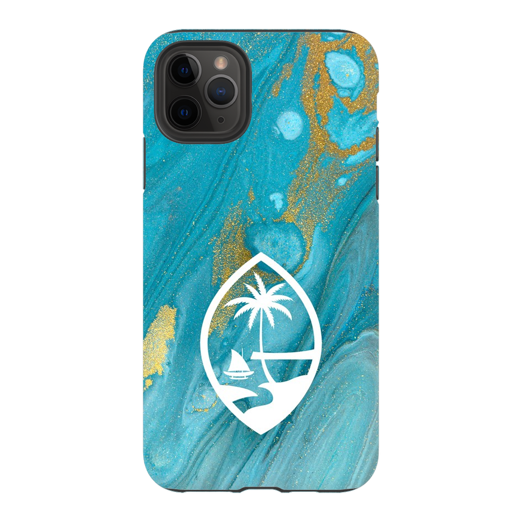 Guam Blue Marble Premium Glossy Tough Phone Case