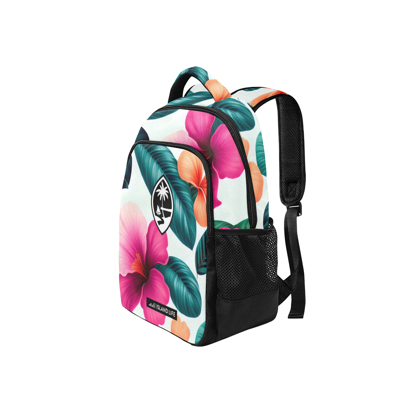 Guam Fuchsia Floral Multifunctional Backpack