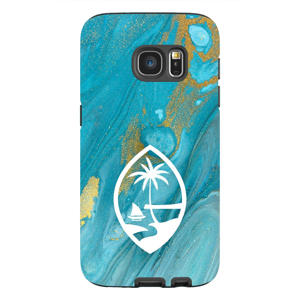 Guam Blue Marble Premium Glossy Tough Phone Case