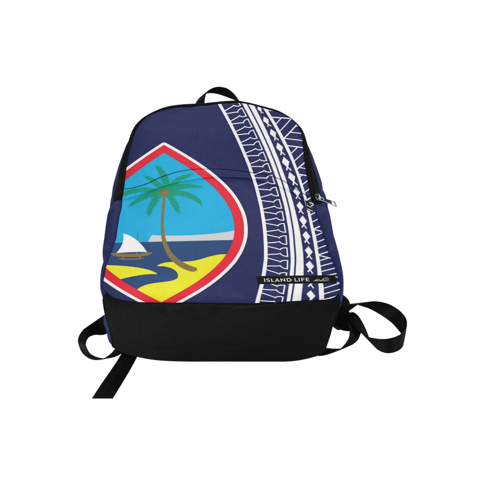 Hafa Adai Guam Tribal Blue Laptop Backpack