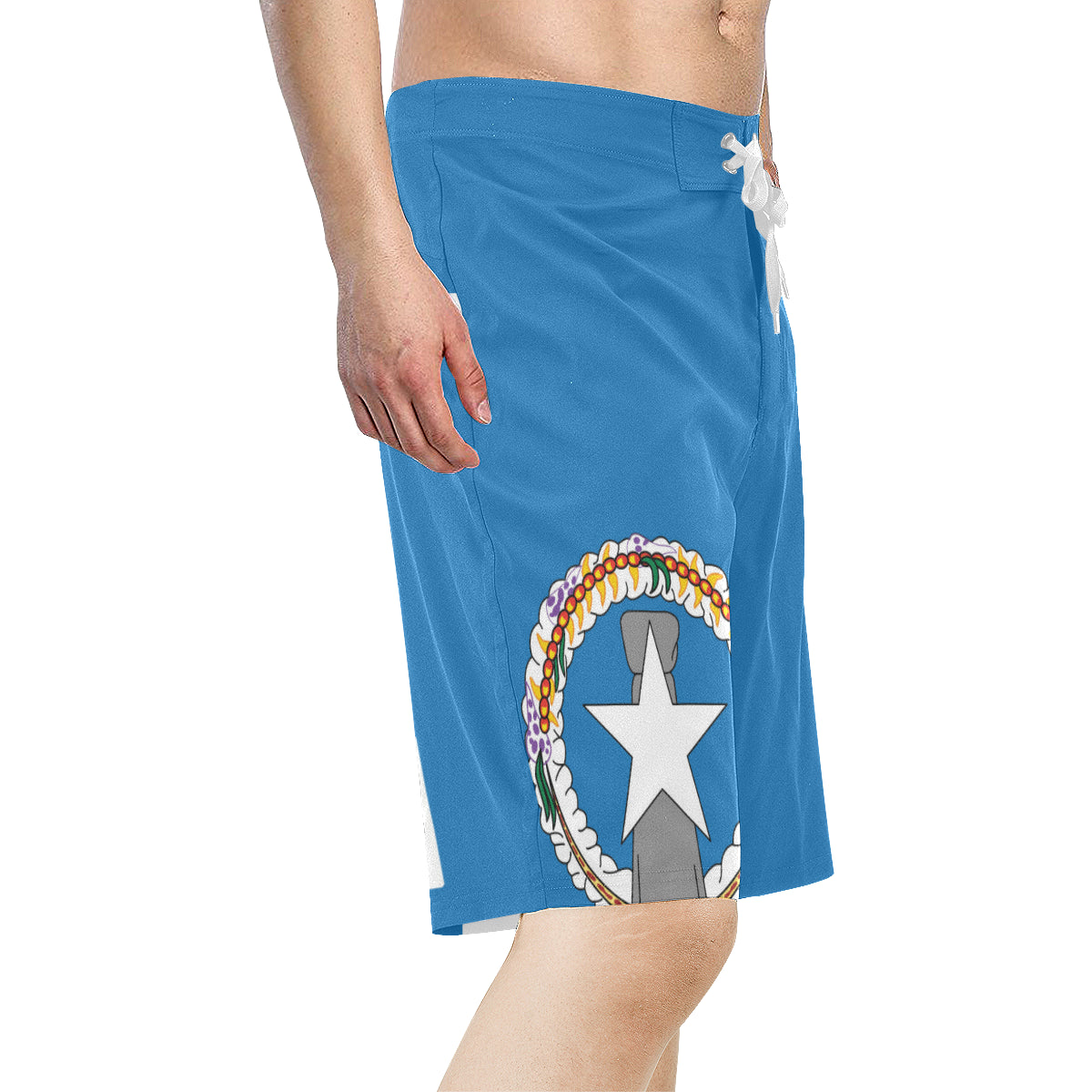 CNMI Flag Saipan Men's All Over Print Board Shorts