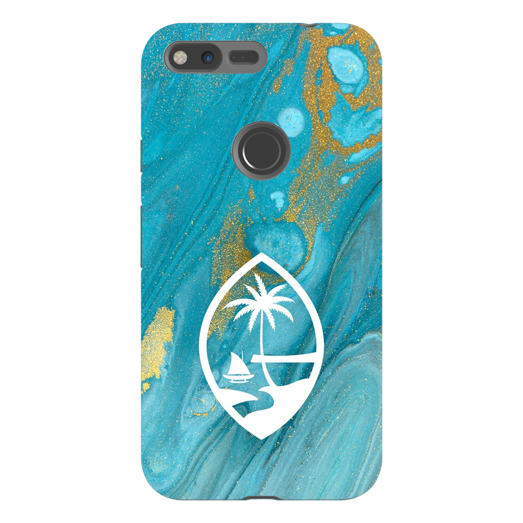 Guam Blue Marble Premium Glossy Tough Phone Case