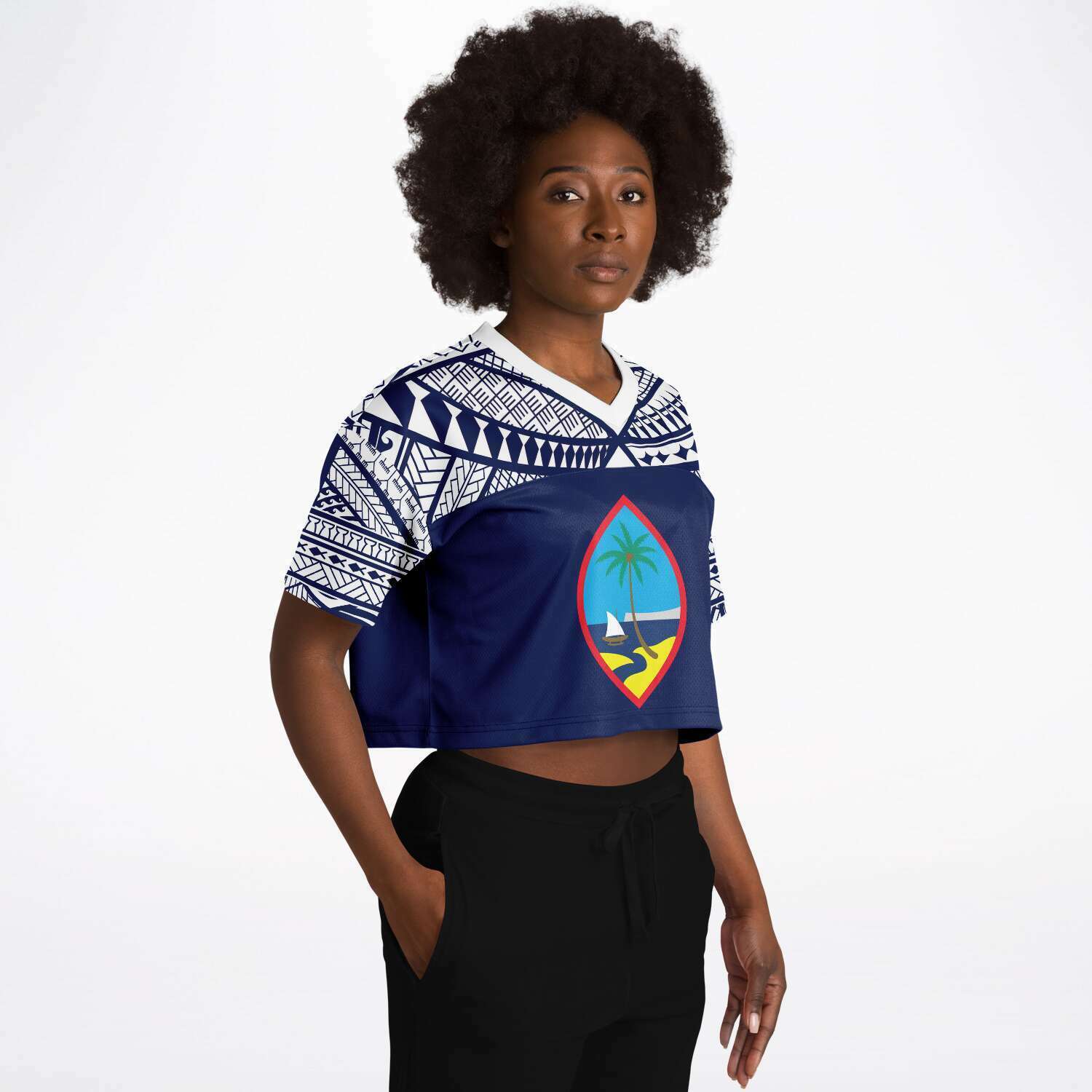 Women's football sale crop top