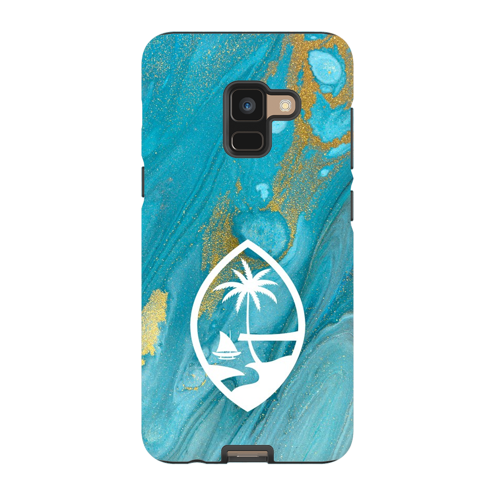 Guam Blue Marble Premium Glossy Tough Phone Case