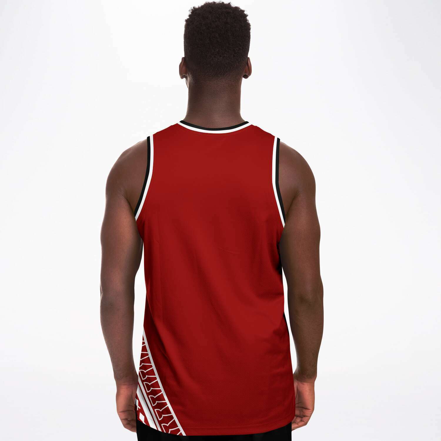 Guam Seal Tribal Red Basketball Jersey