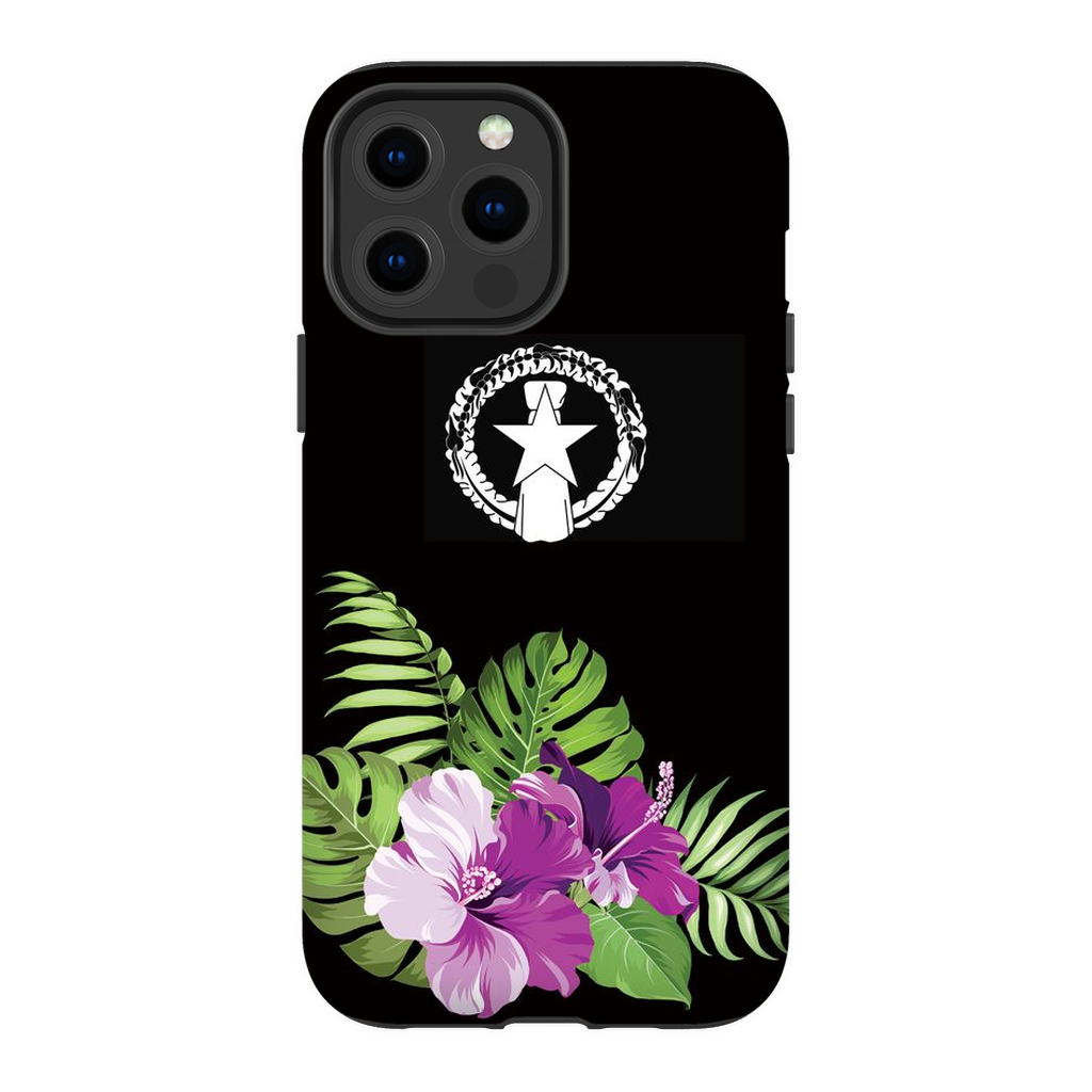 CNMI Purple Hibiscus Premium Glossy Tough Phone Case