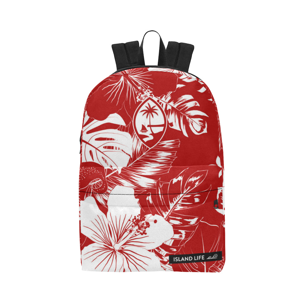 Guam Red Floral Unisex Classic Backpack