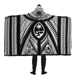 Guahan Tribal Premium Sherpa Hooded Blanket