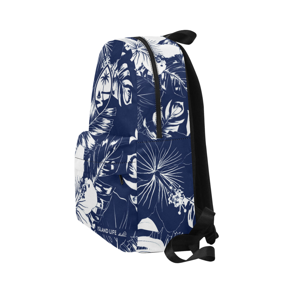 Guam Blue Floral Unisex Classic Backpack