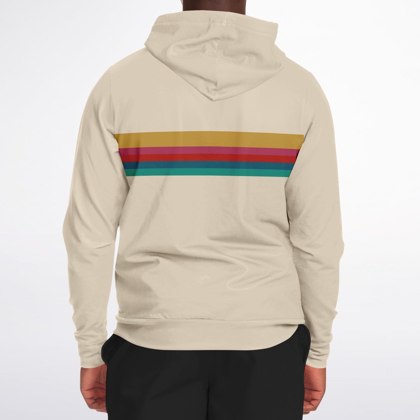 Hafa Adai Retro Rainbow Guam CNMI Zip Hoodie Jacket