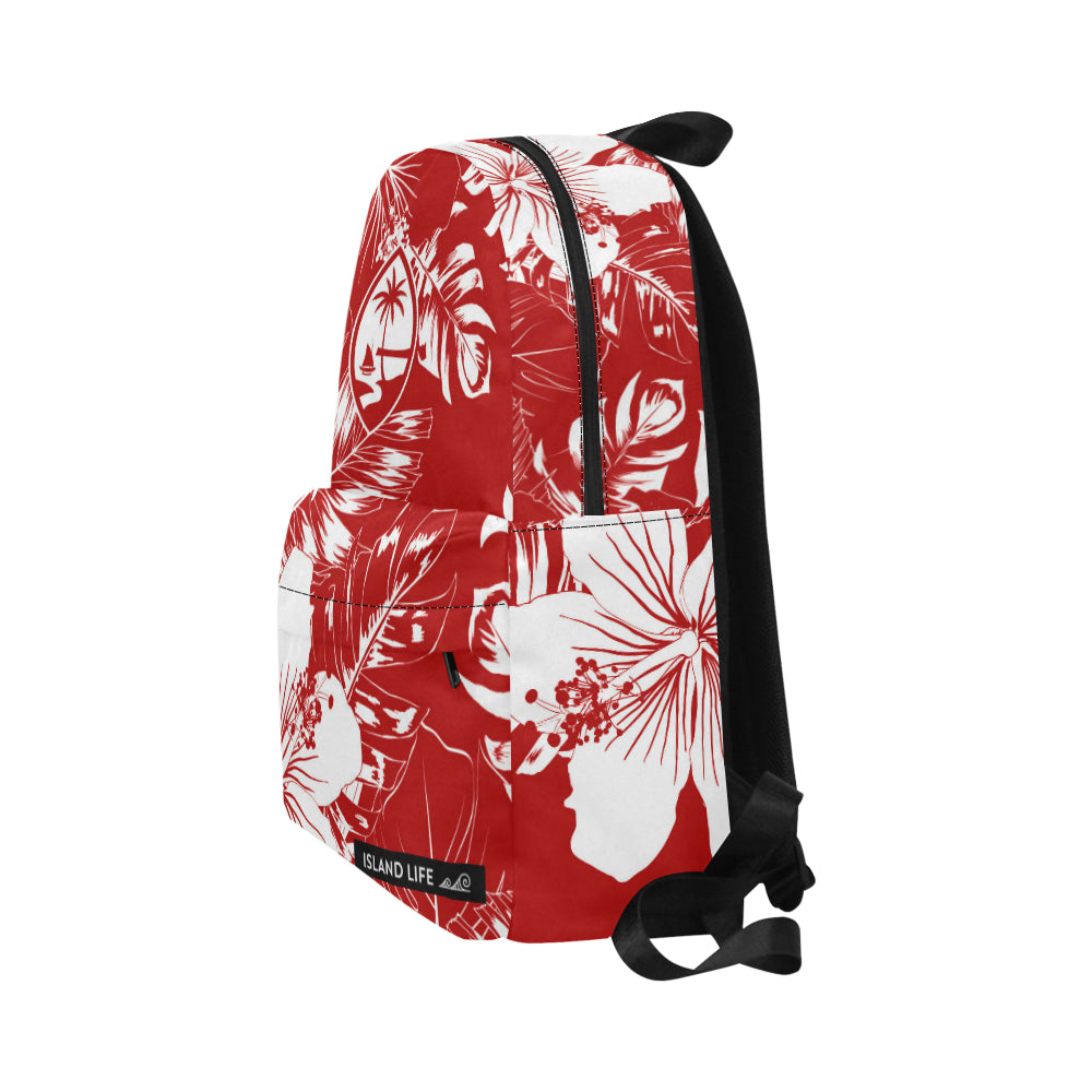 Guam Red Floral Unisex Classic Backpack