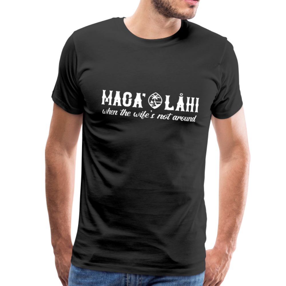 Maga' Lahi and Wife Guam Seal Men's Premium T-Shirt - black